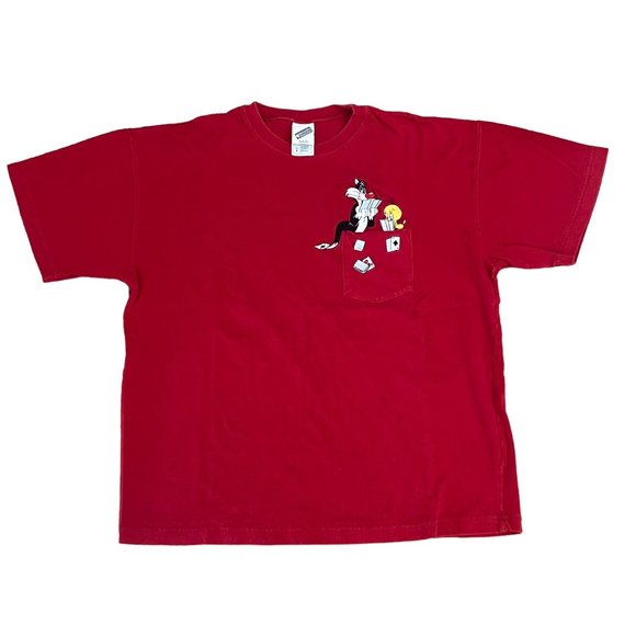 Warner Bros. Shirts Vintage Warner Brothers Tweety And Sylvester Pocket T Shirt Size S